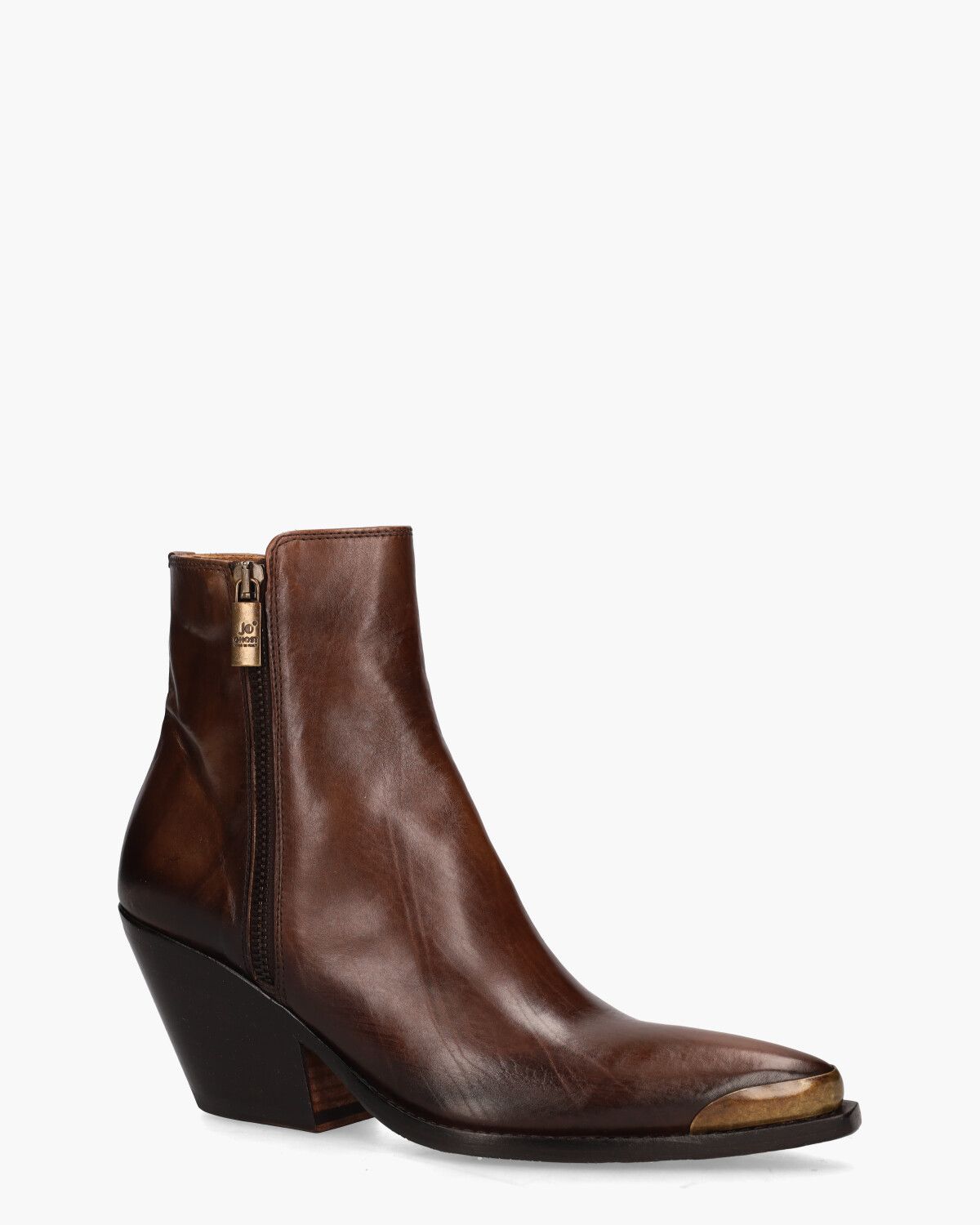 4910 Bruin Dames Enkelboots