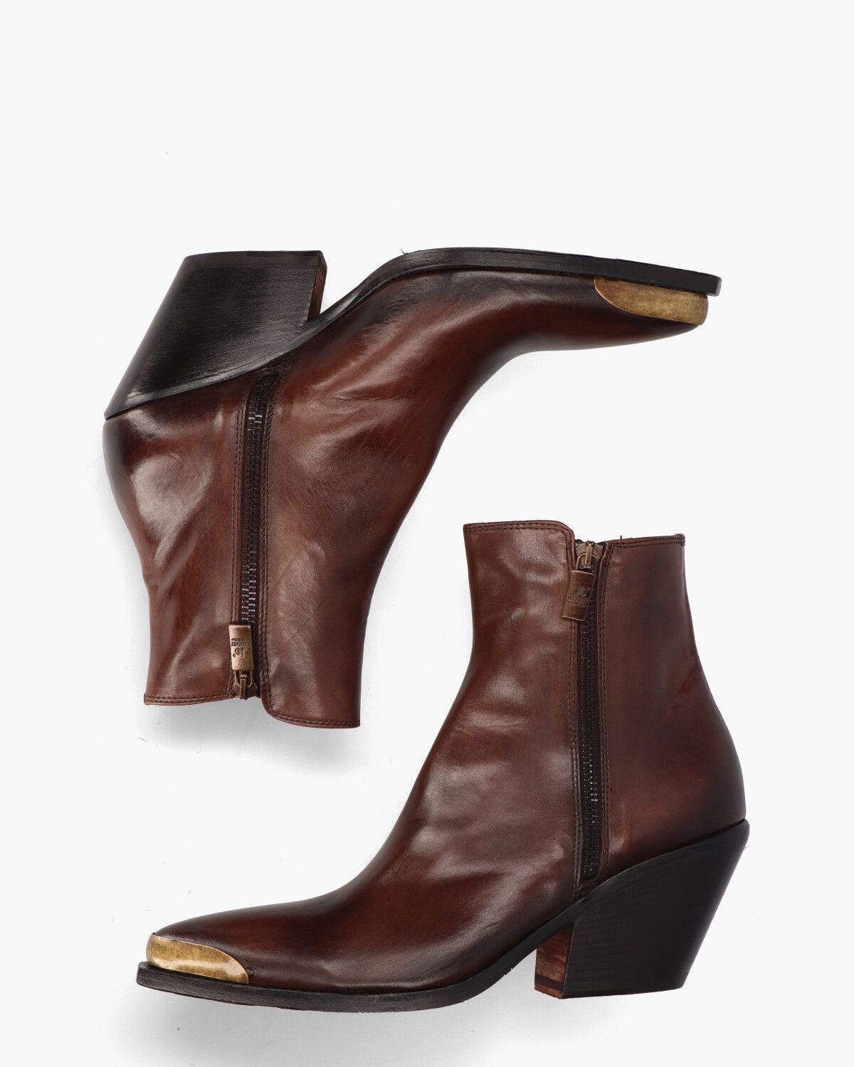 4910 Bruin Dames Enkelboots