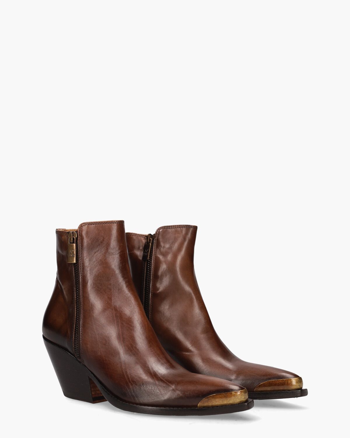 4910 Bruin Dames Enkelboots