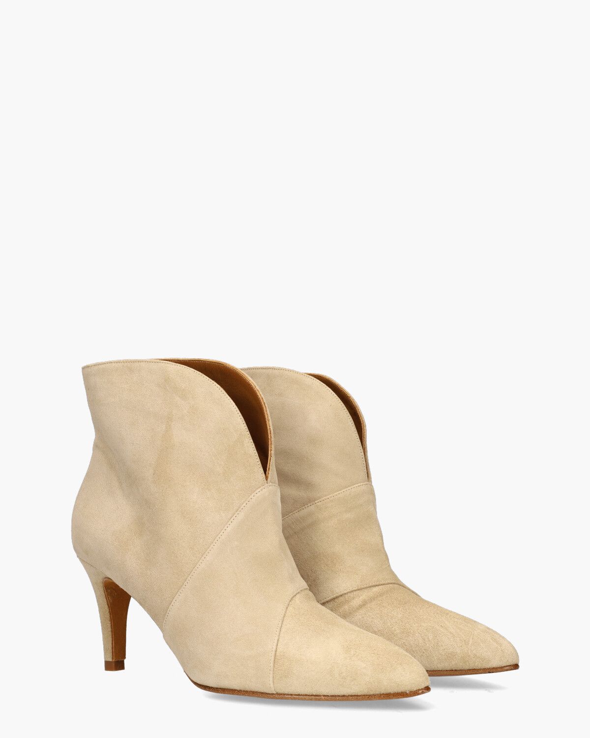 TL-12804 Ecru Dames Enkelboots