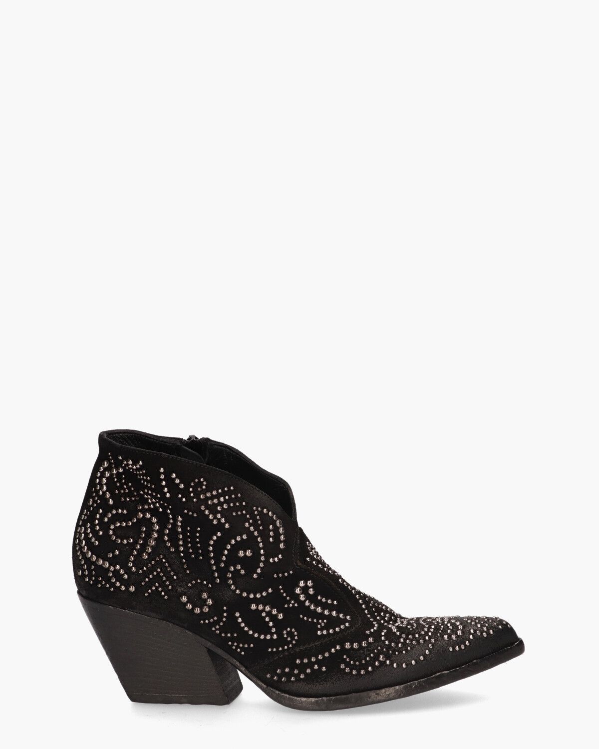 E2866 Zwart Dames Enkelboots