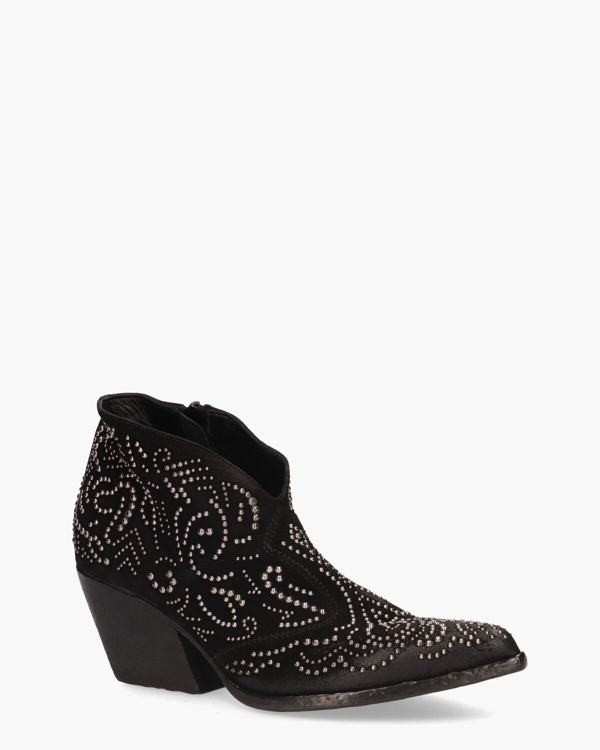 E2866 Zwart Dames Enkelboots