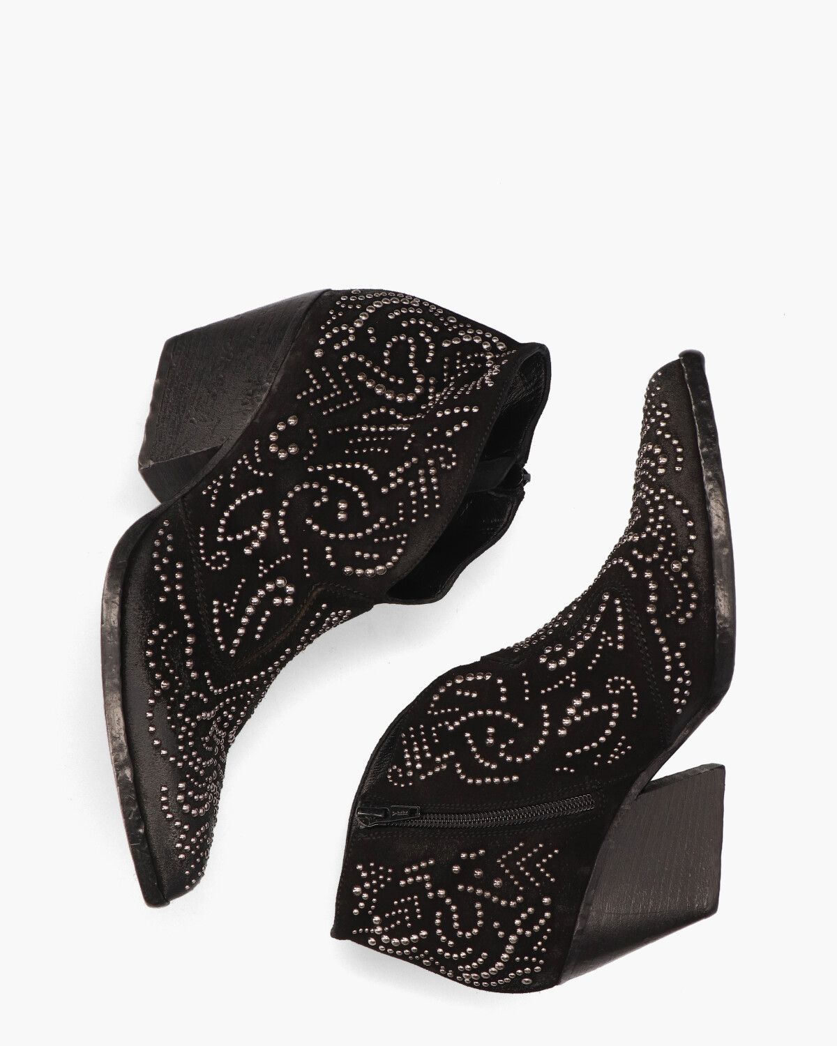 E2866 Zwart Dames Enkelboots