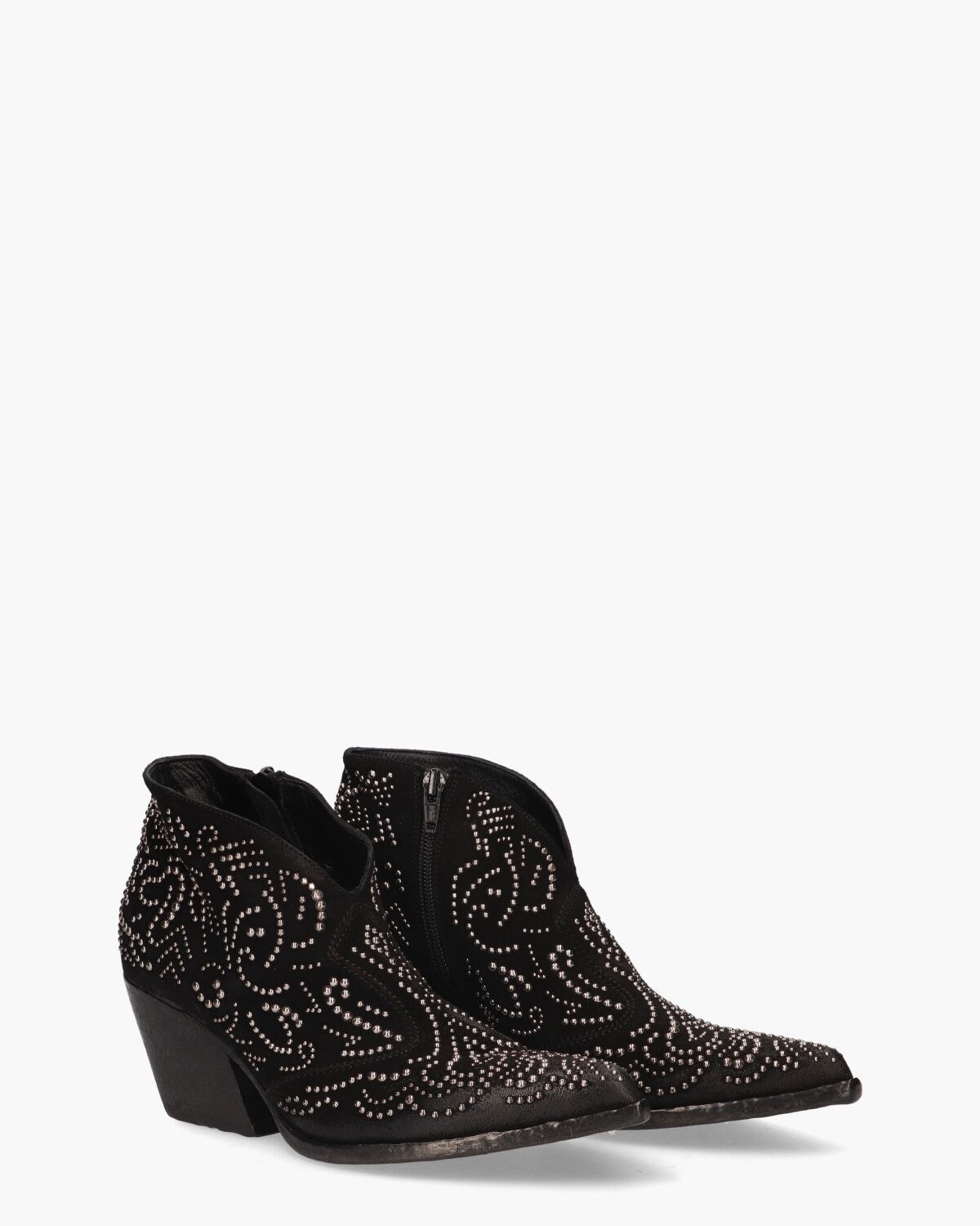 E2866 Zwart Dames Enkelboots