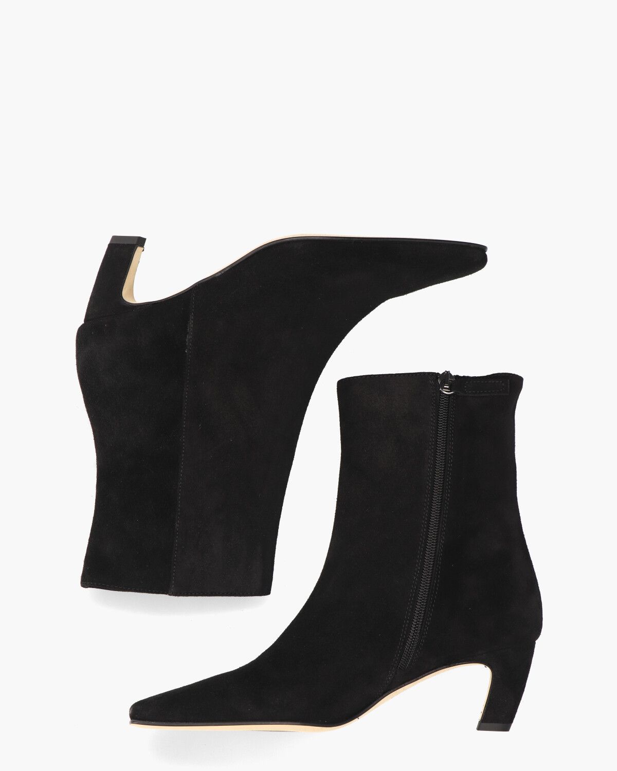 Phaedra Zwart Dames Enkelboots