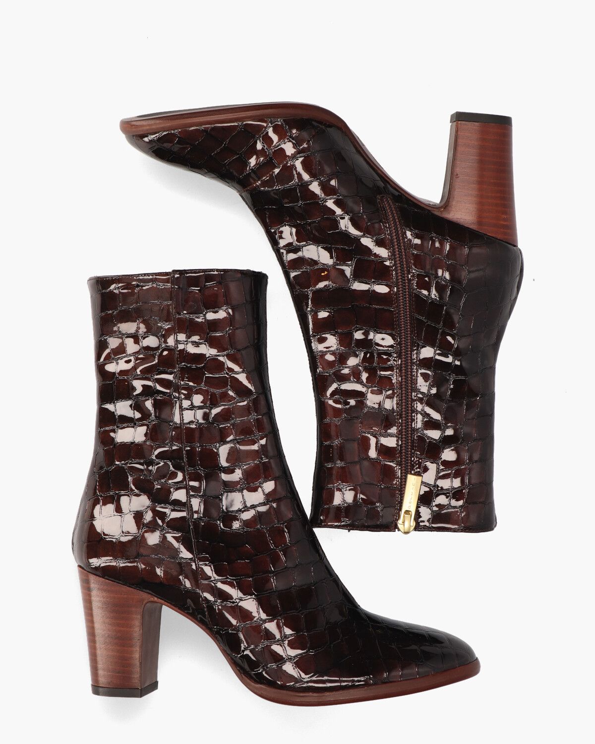 31077 Bruin Dames Enkelboots