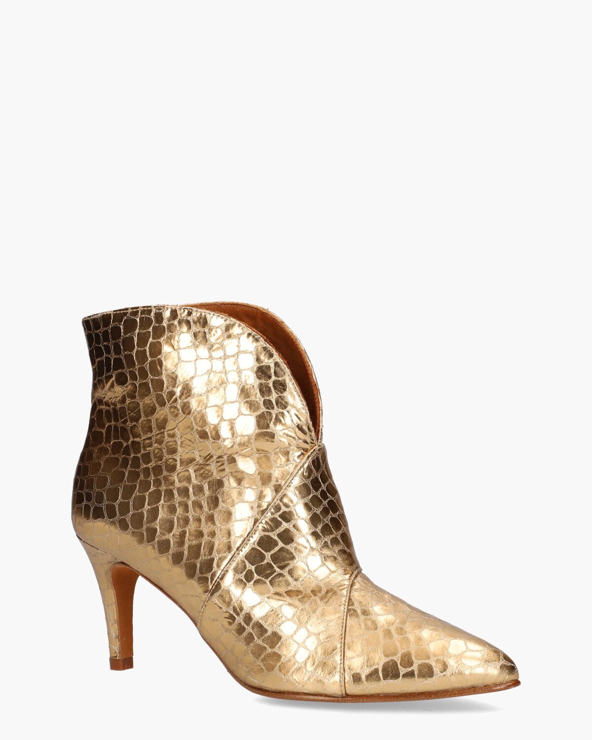 TL-12804 Goud Dames Enkelboots