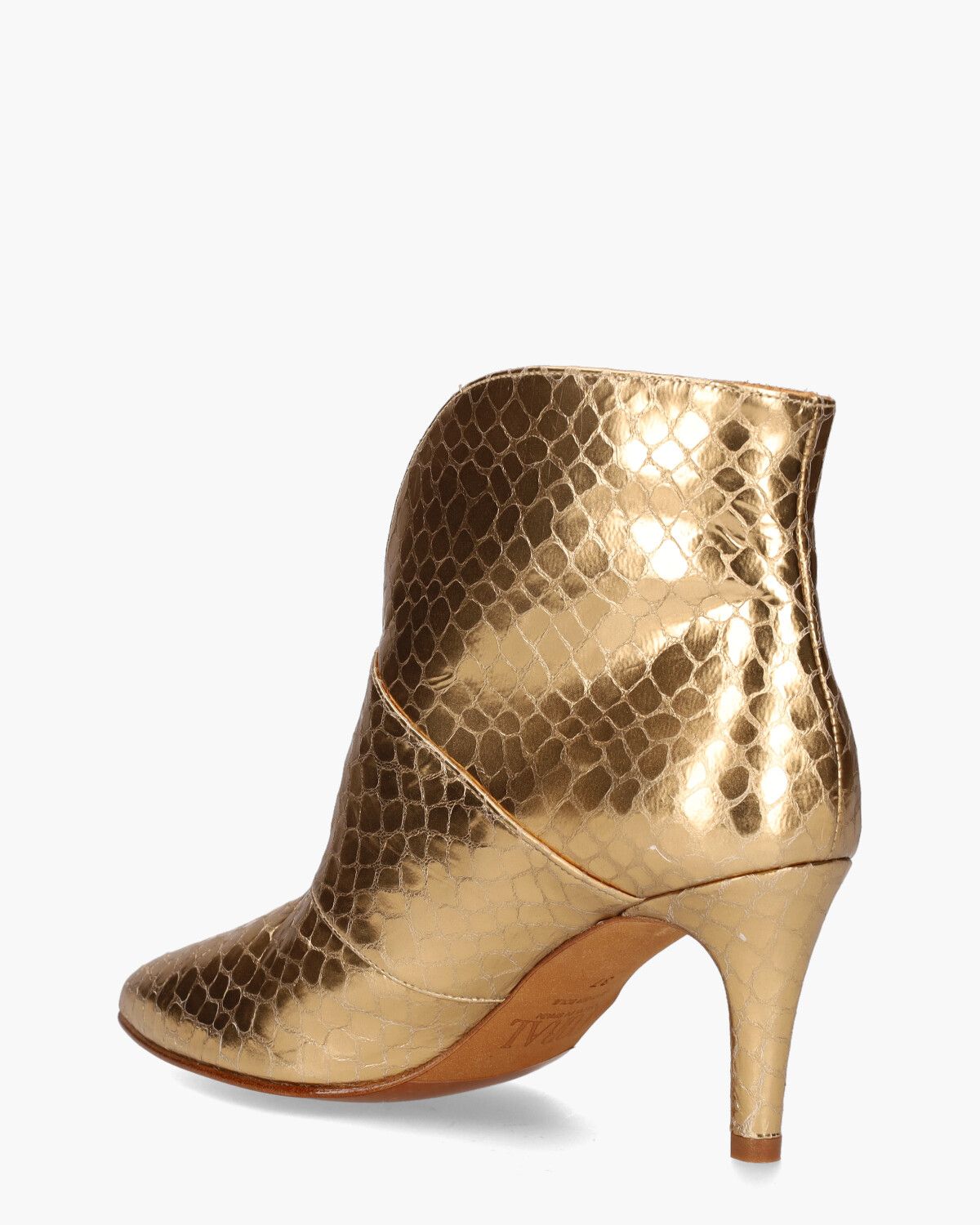 TL-12804 Goud Dames Enkelboots