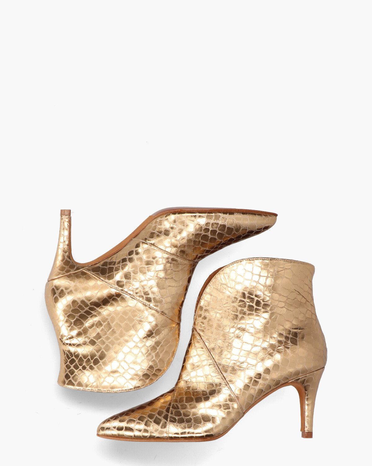 TL-12804 Goud Dames Enkelboots