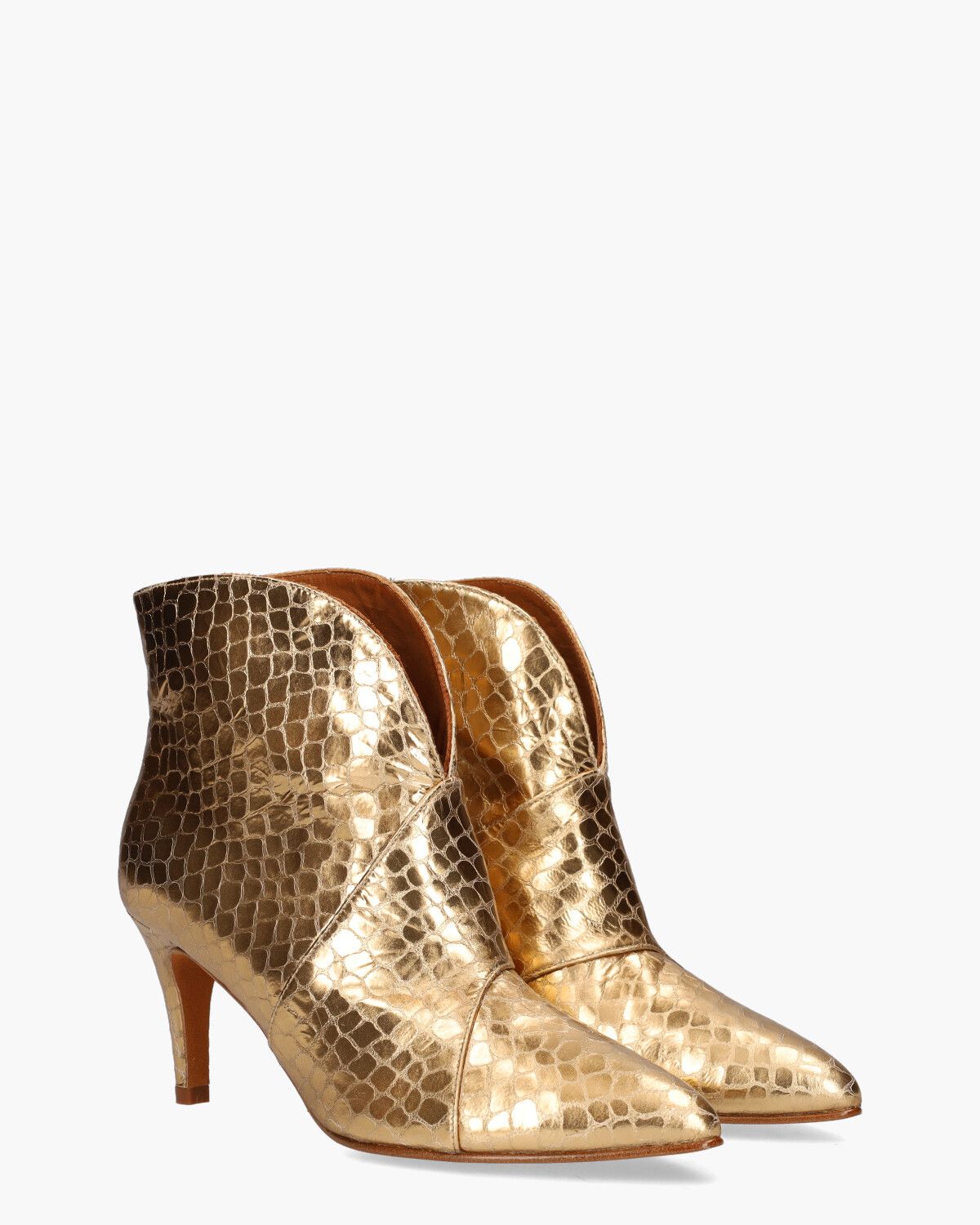 TL-12804 Goud Dames Enkelboots