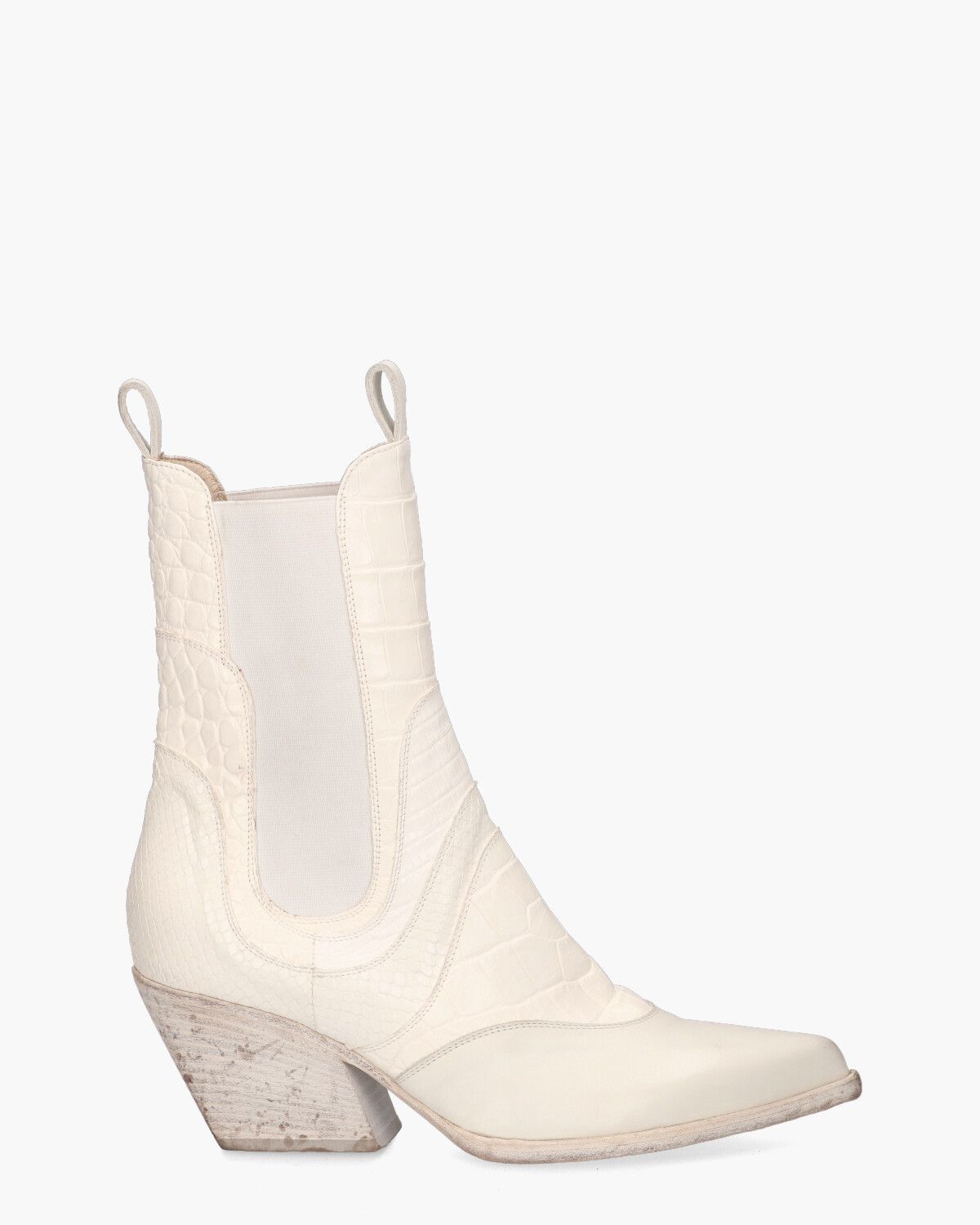 E2479 Wit Dames Chelseaboots