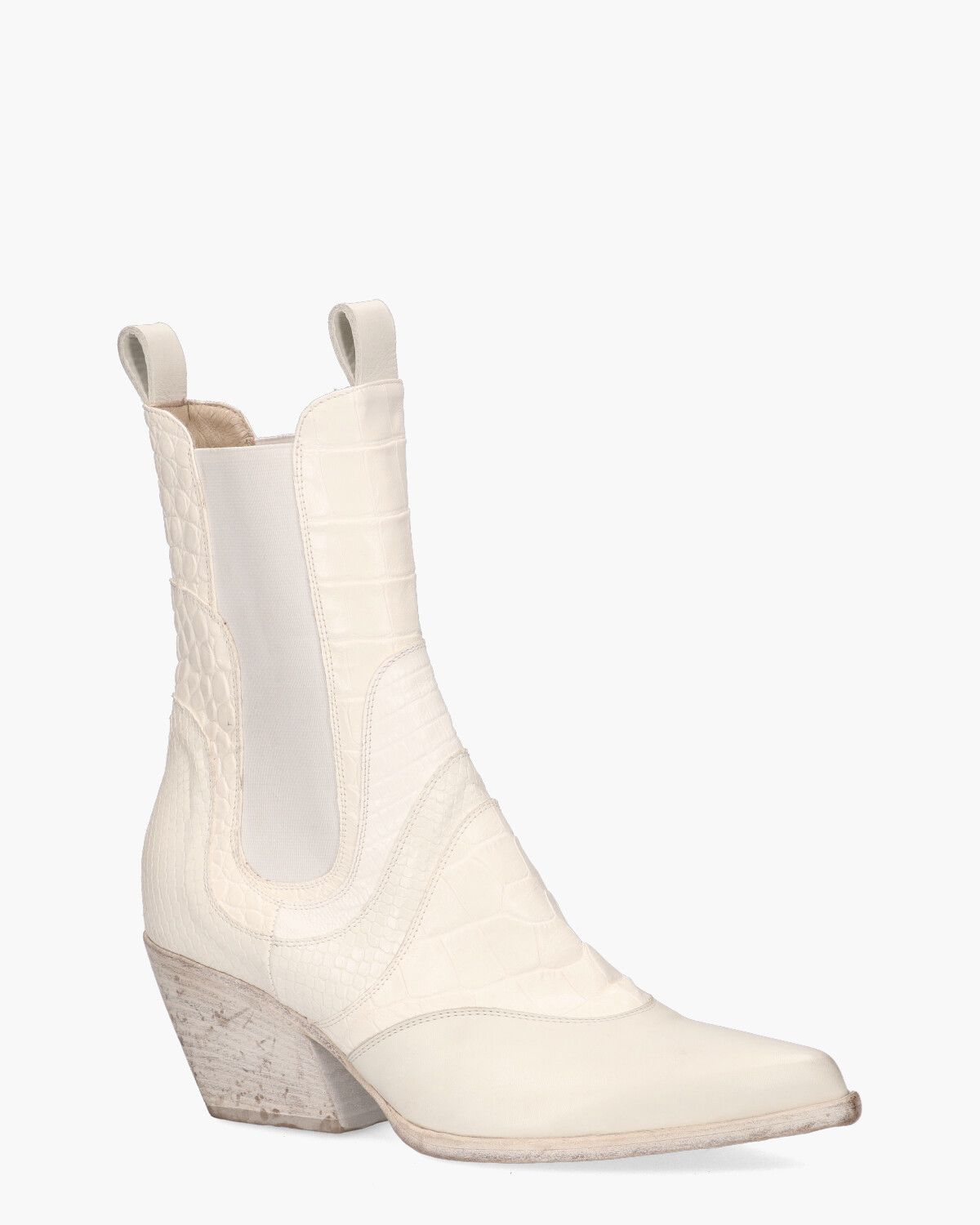 E2479 Wit Dames Chelseaboots