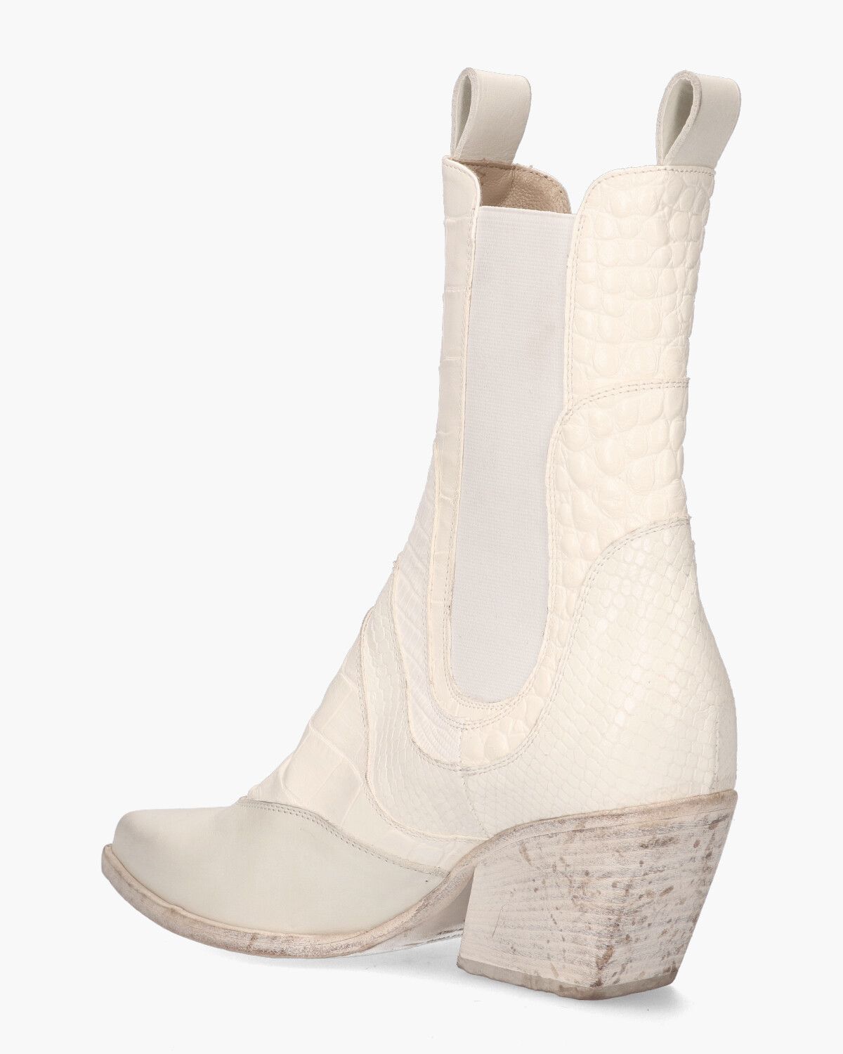 E2479 Wit Dames Chelseaboots