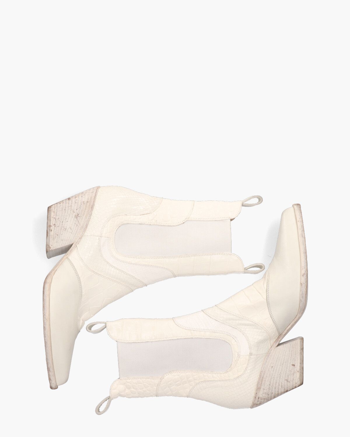 E2479 Wit Dames Chelseaboots