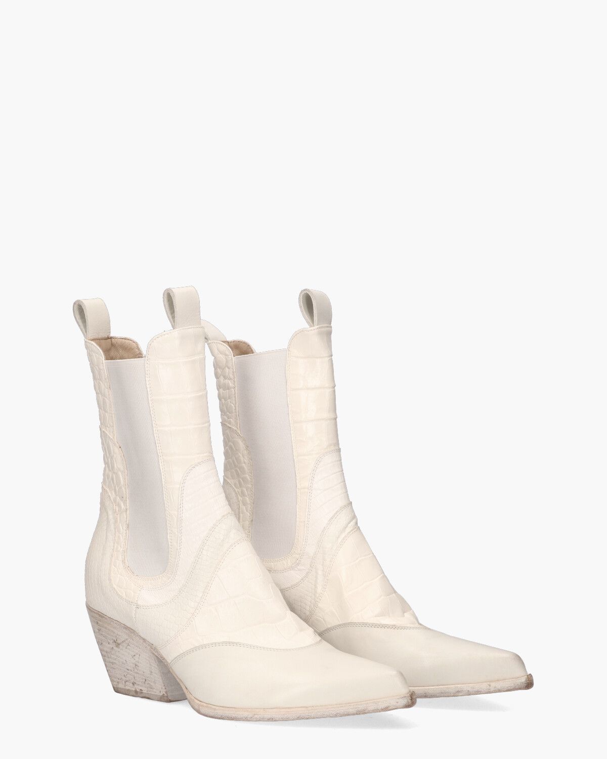E2479 Wit Dames Chelseaboots
