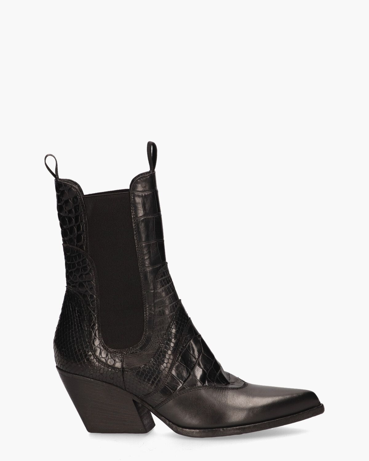 E2479 Zwart Dames Chelseaboots