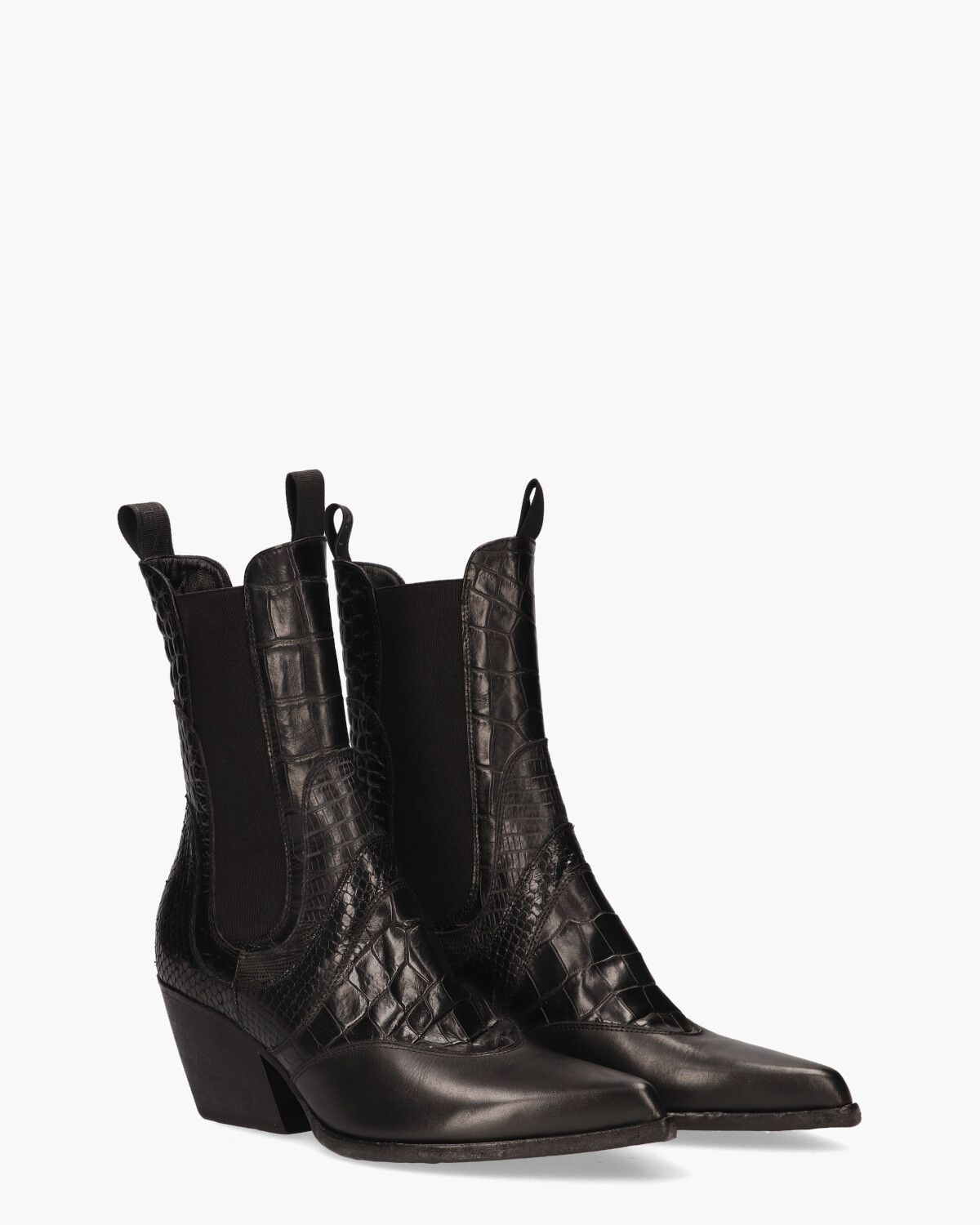 E2479 Zwart Dames Chelseaboots