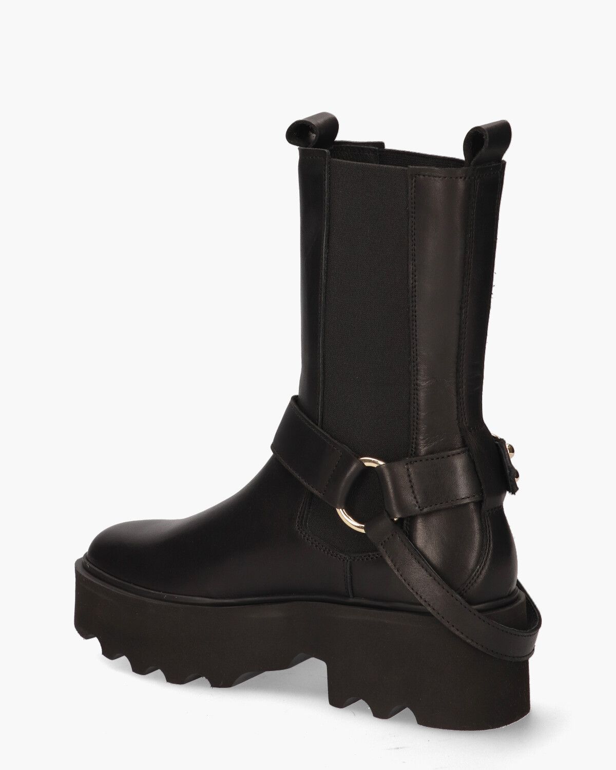 Fara Isa Zwart Dames Chelseaboots
