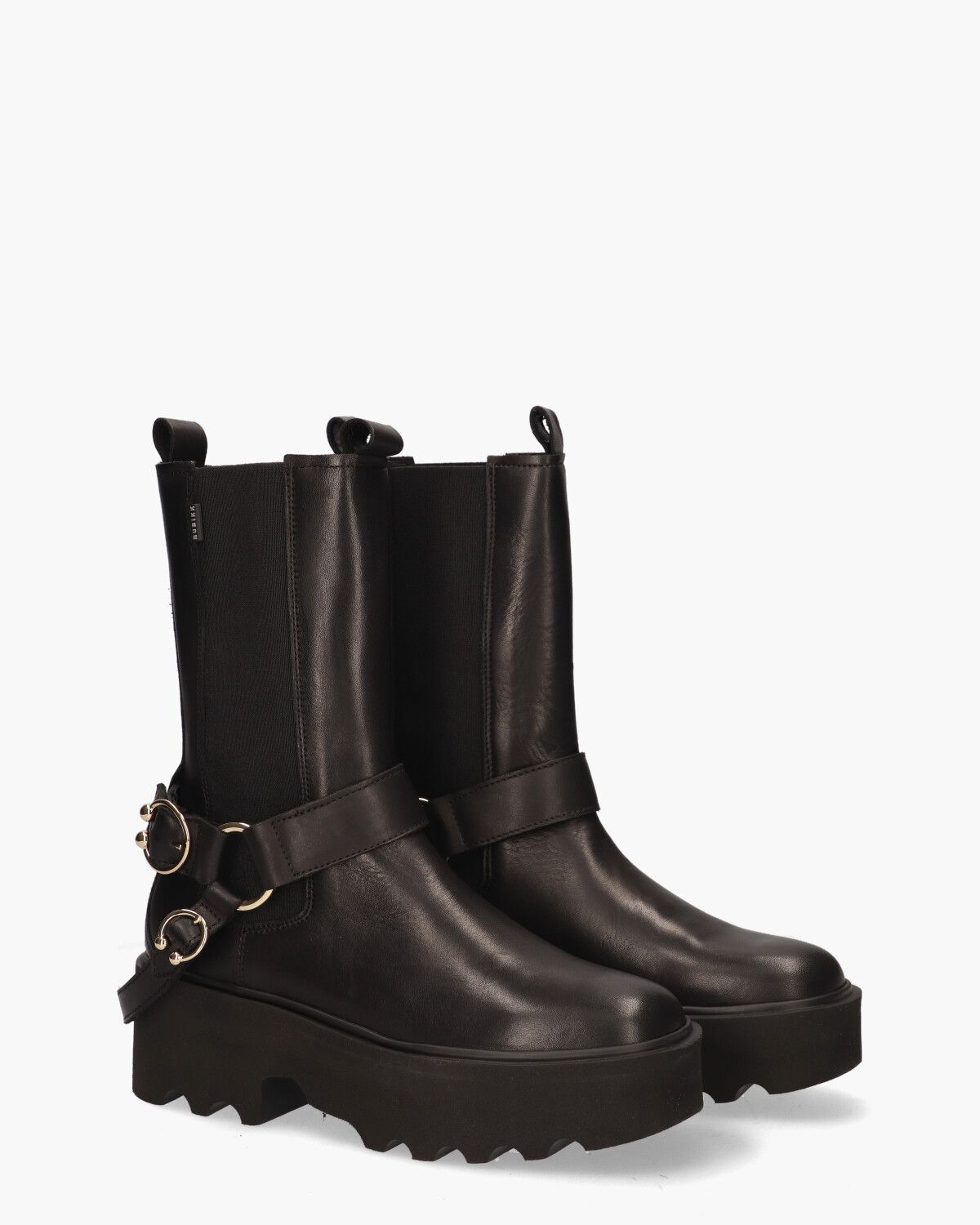 Fara Isa Zwart Dames Chelseaboots