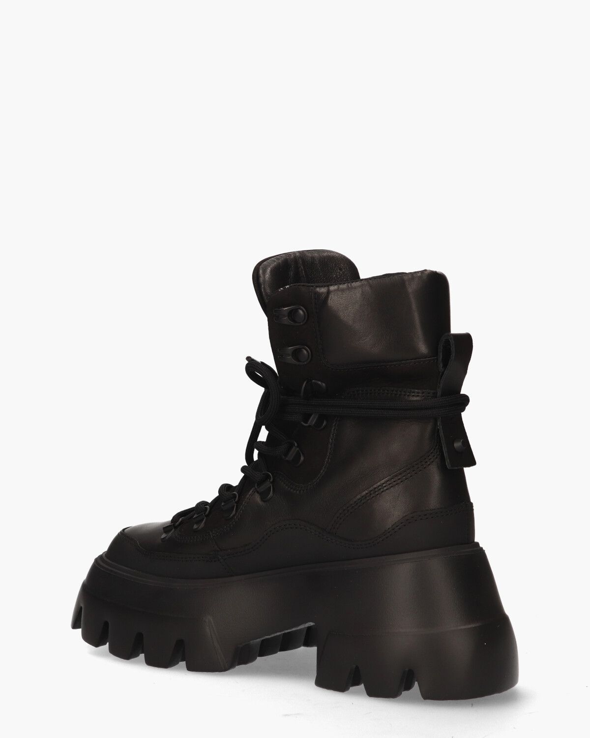 Flore Montagne Zwart Dames Veterboots