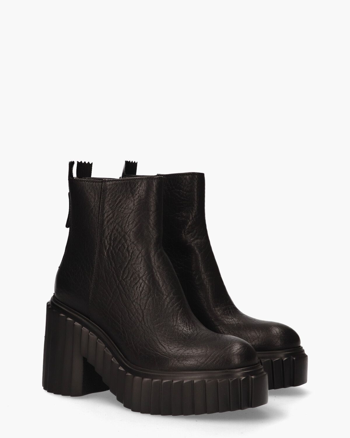 Tiggy D263501 Zwart Dames Enkelboots