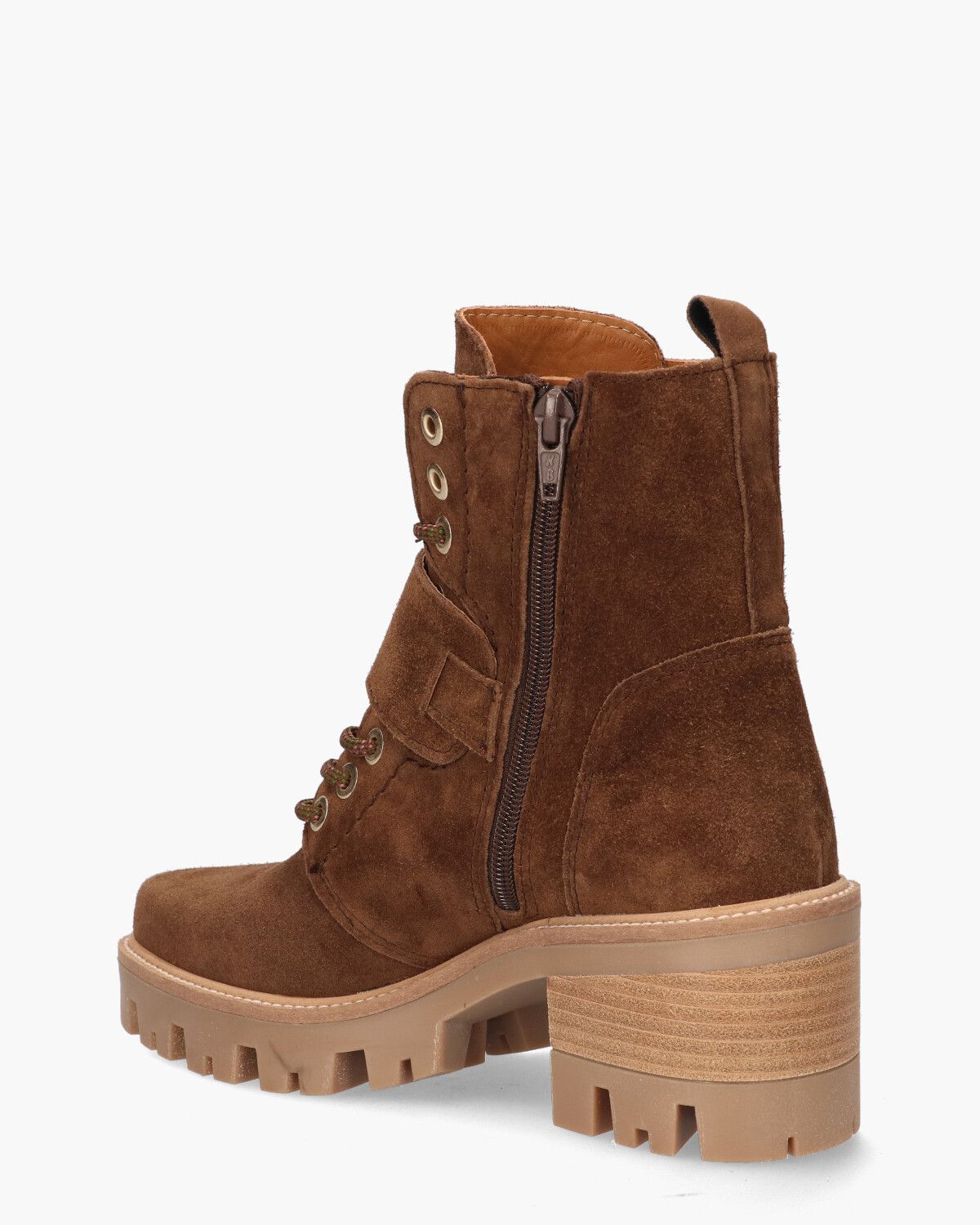 Bruine veterboots dames sales