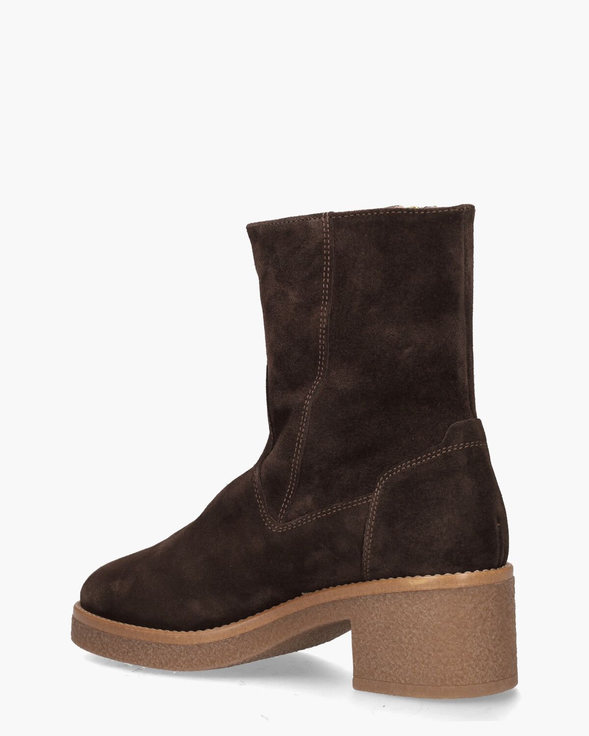 5937 Donkerbruin Dames Enkelboots
