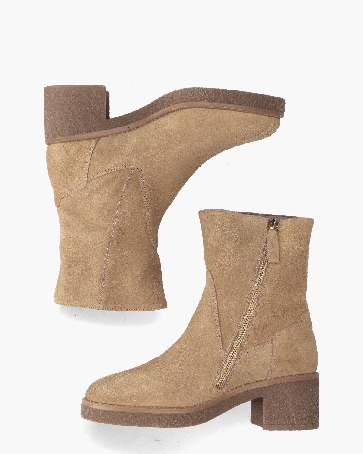 5937 Bruin Dames Enkelboots