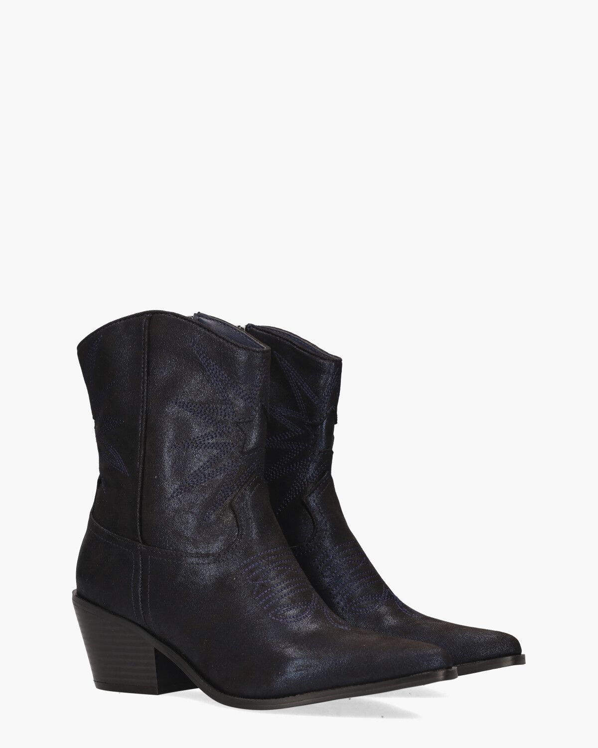 Vlinder Donkerblauw Dames Enkelboots