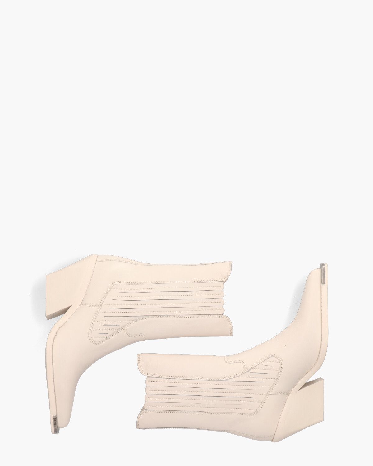 Low-Kole Metal Toe Off-White Dames Chelseaboots