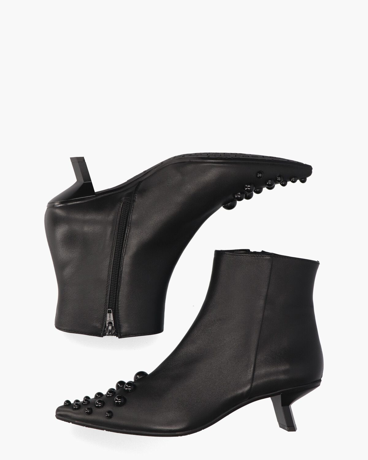 7750 Zwart Dames Enkelboots