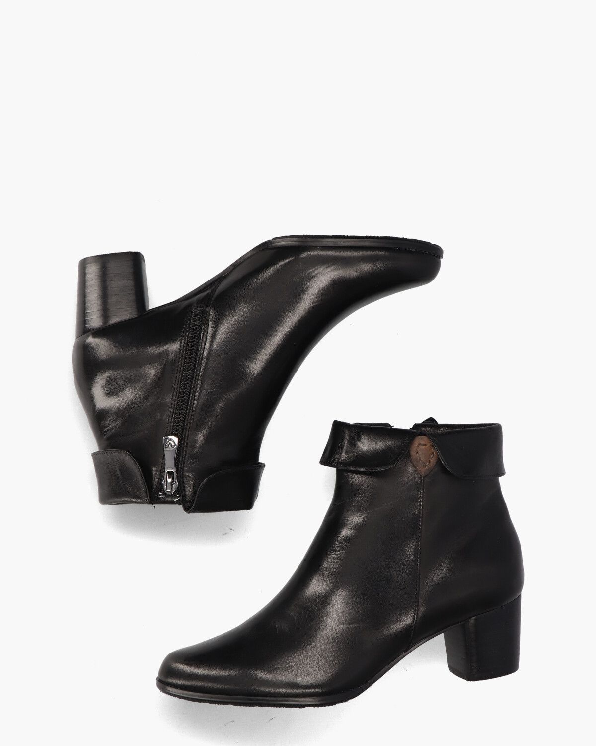 49765 Zwart Dames Enkelboots