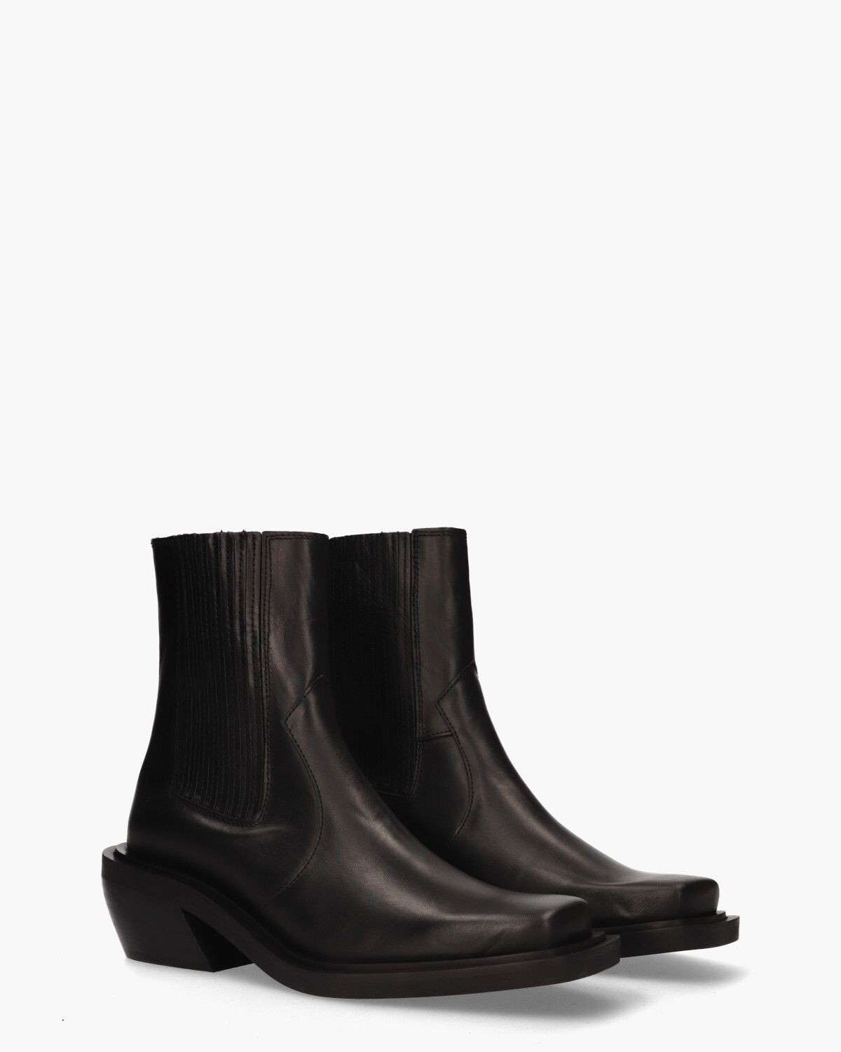 Ranch Zwart Dames Enkelboots