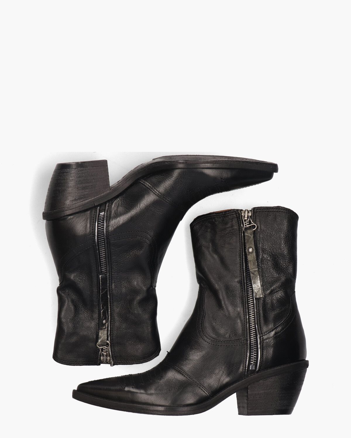B84205 Zwart Dames Enkelboots