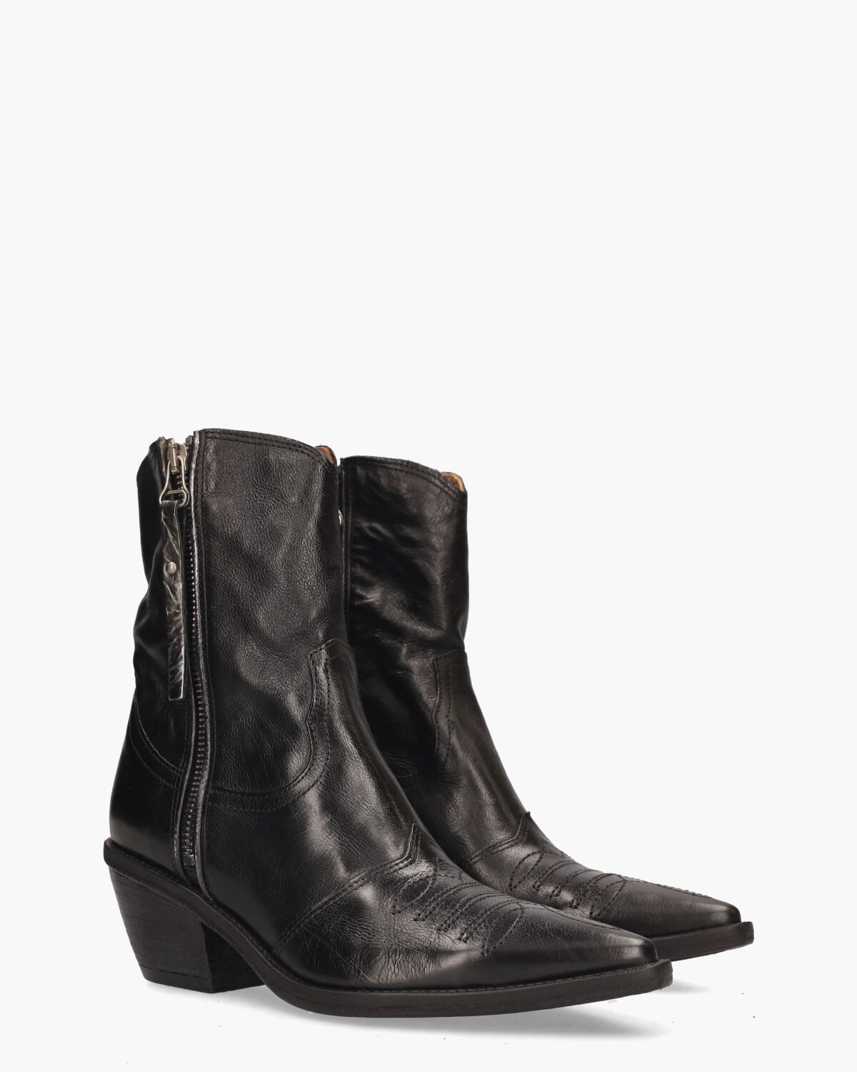 B84205 Zwart Dames Enkelboots