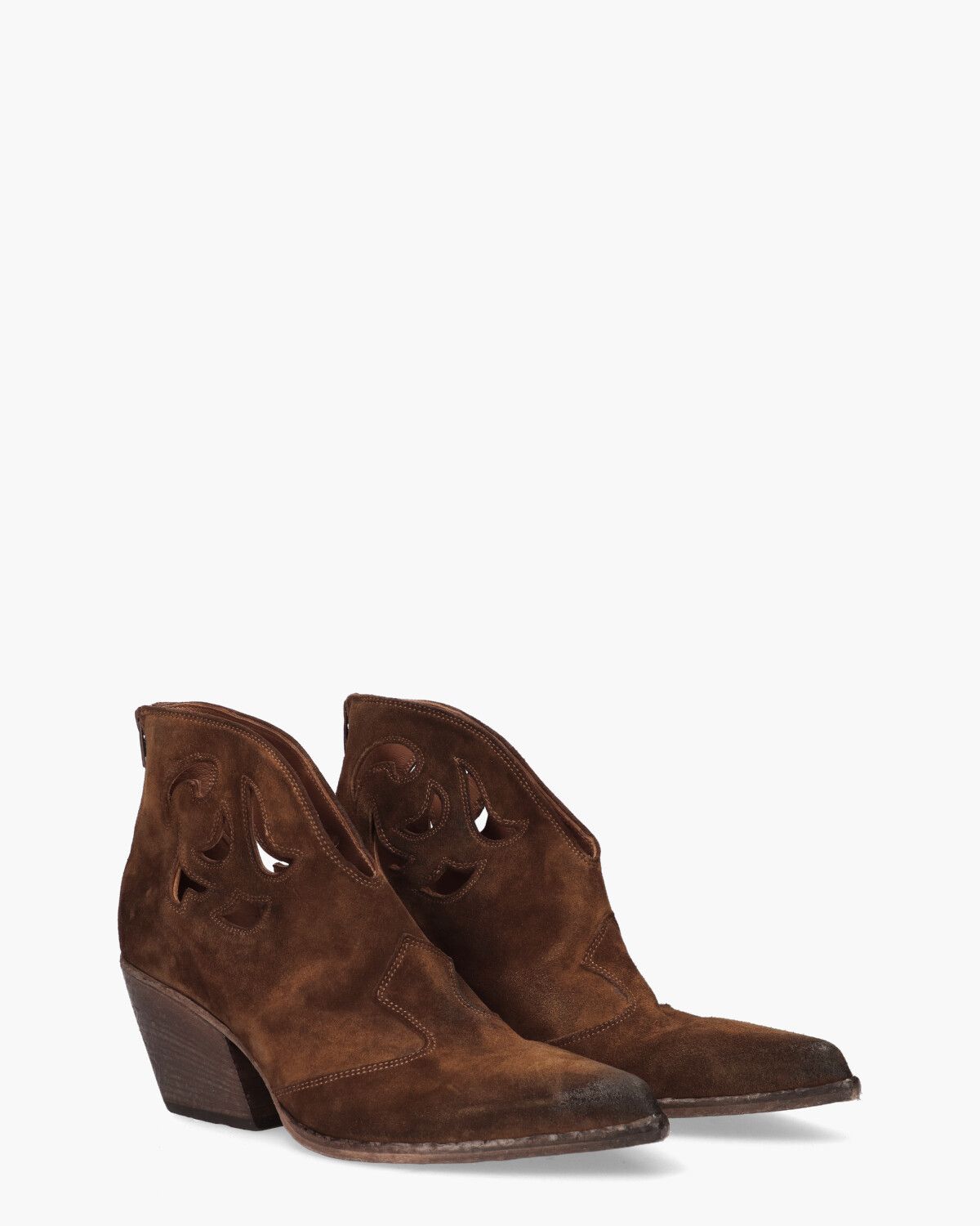 E2265 Bruin Dames Enkelboots