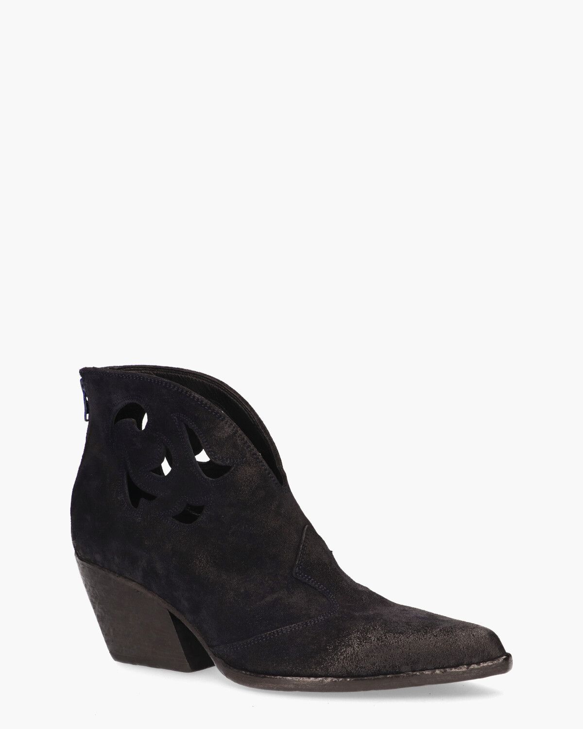 E2265 Donkerblauw Dames Enkelboots