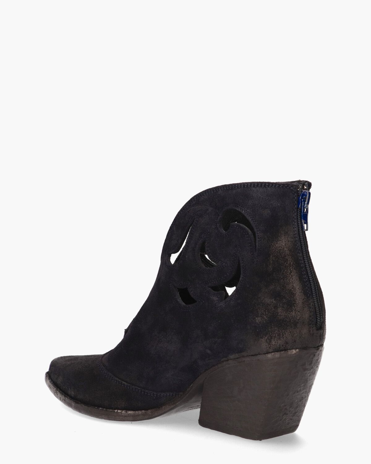E2265 Donkerblauw Dames Enkelboots