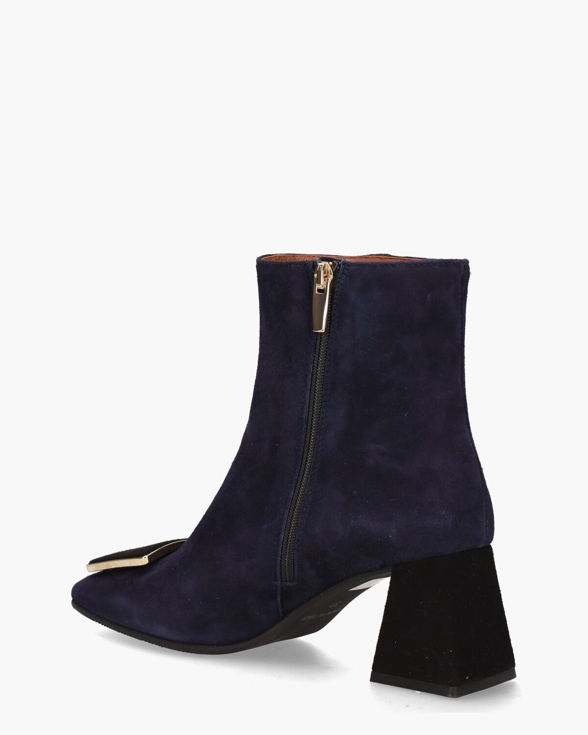 6537 Donkerblauw/Zwart Dames Enkelboots