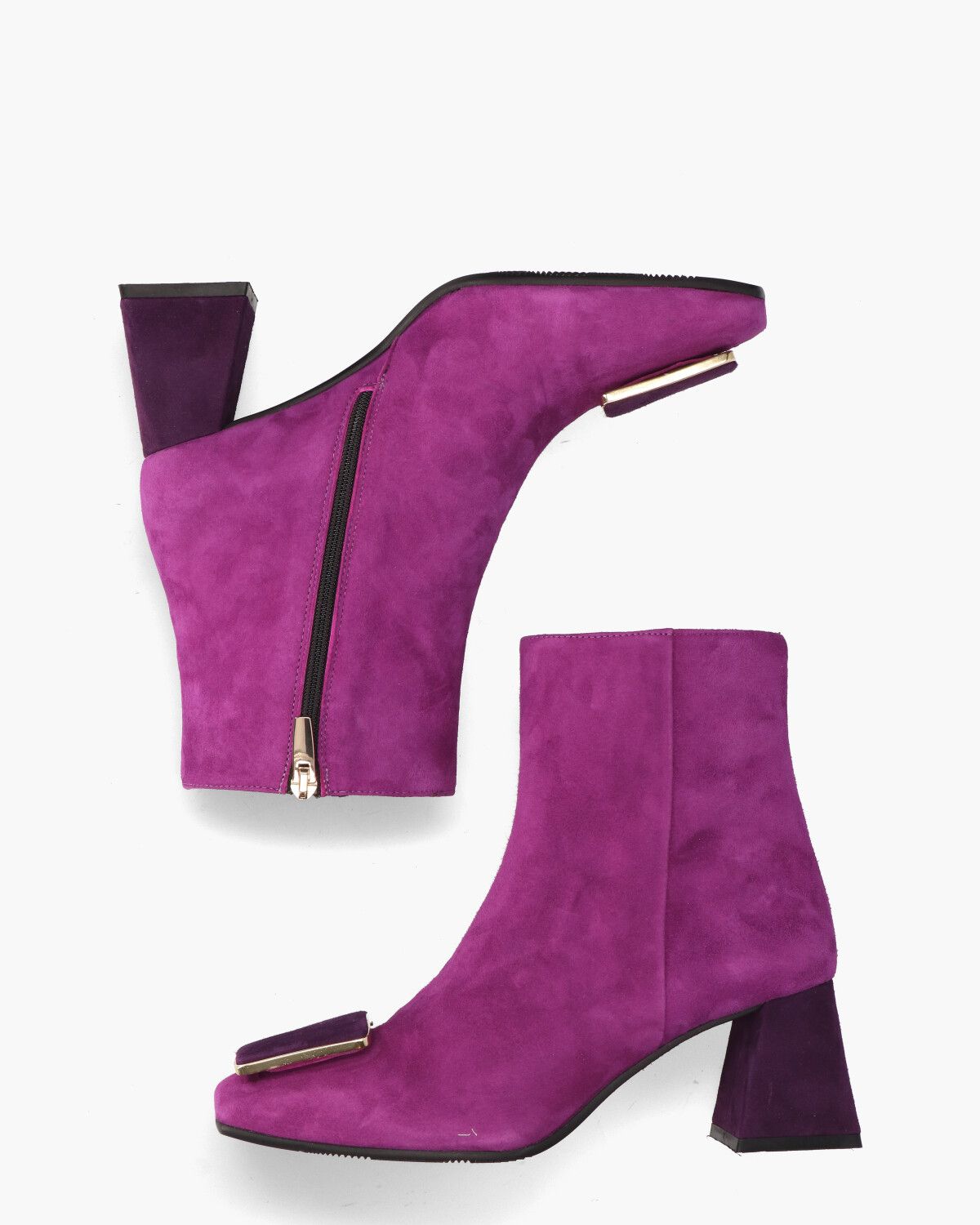 6537 Roze/Paars Dames Enkelboots
