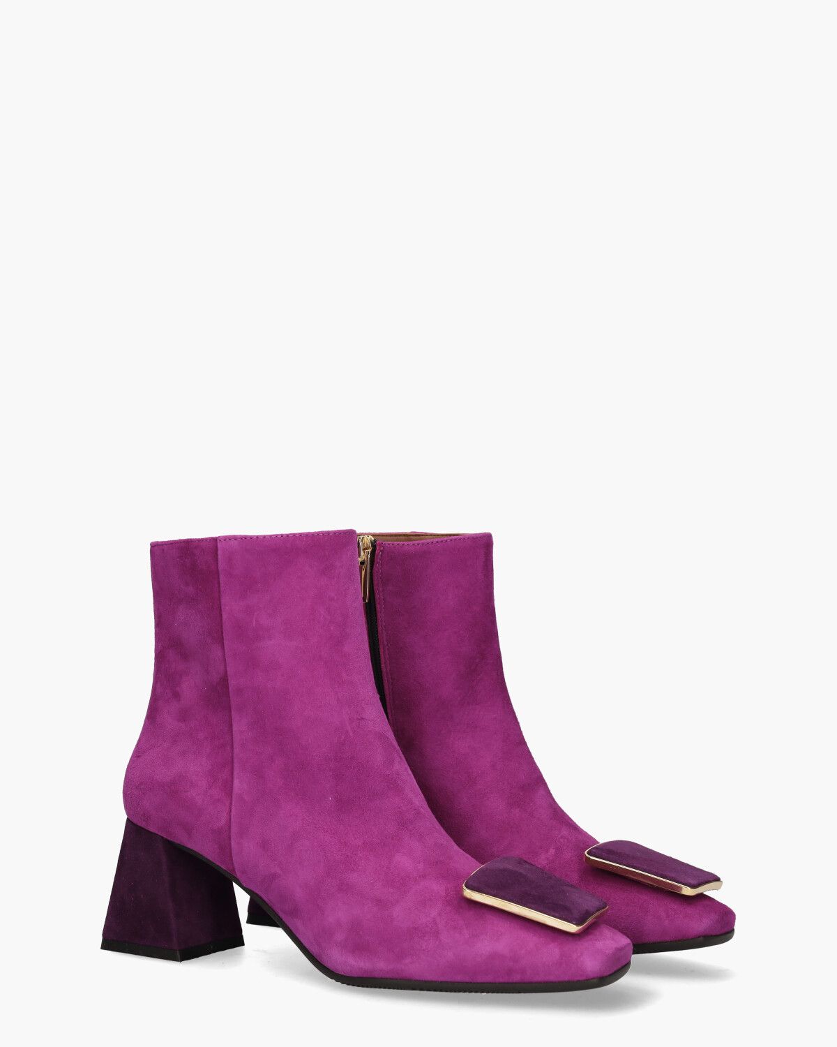 6537 Roze/Paars Dames Enkelboots