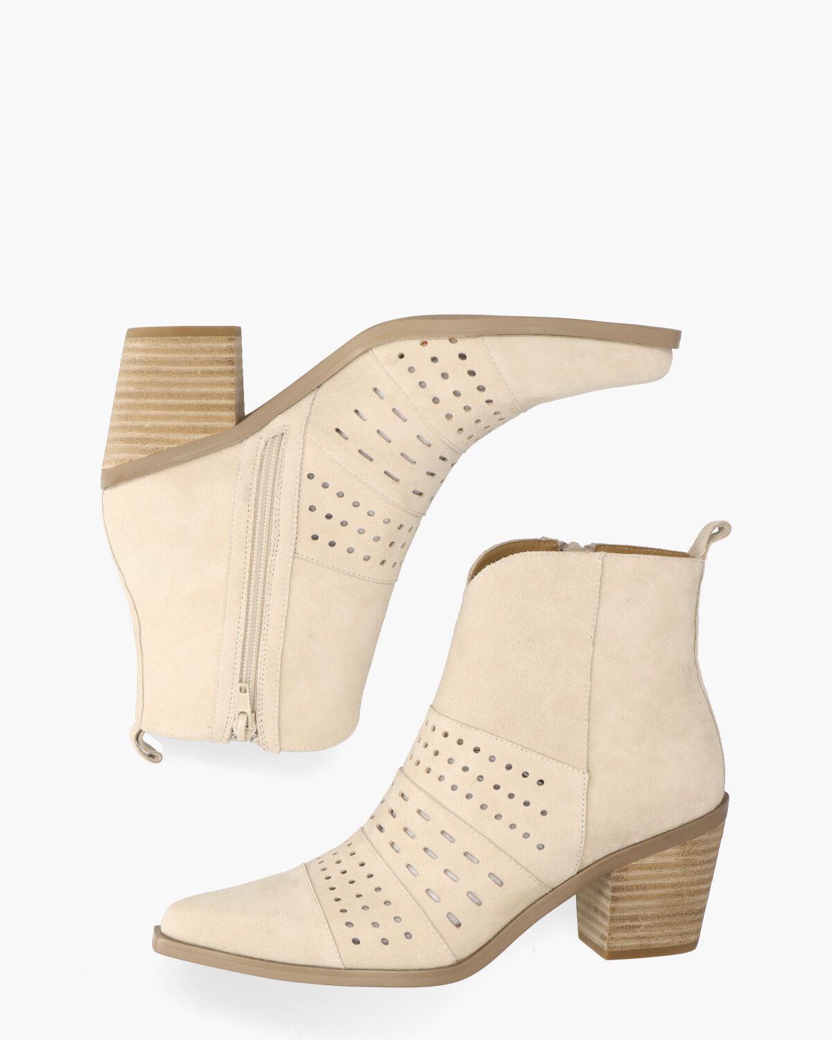 Wilanda Ecru Dames Enkelboots