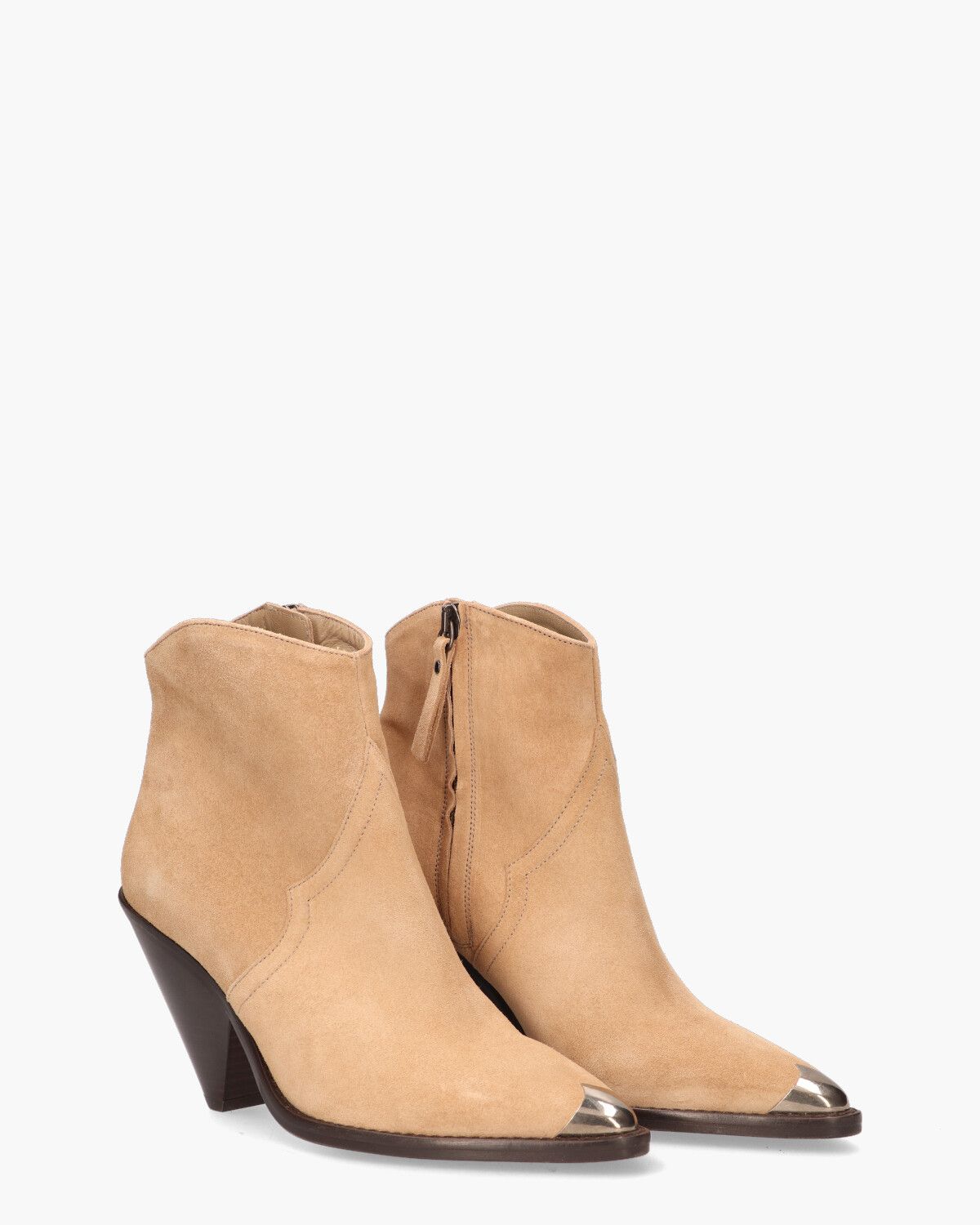 TL-12369 Beige Dames Enkelboots