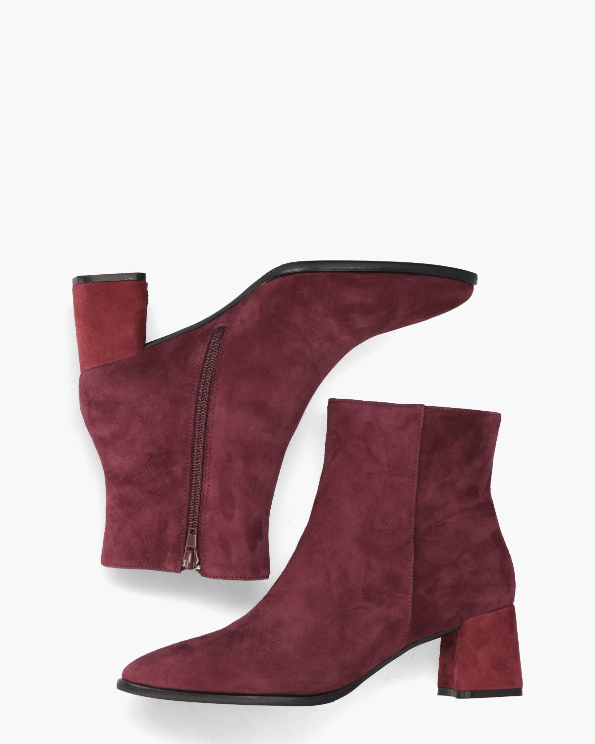 Vika Bordeauxrood Dames Enkelboots