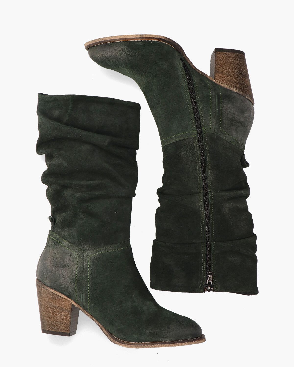 Liva Donkergroen Damesboots