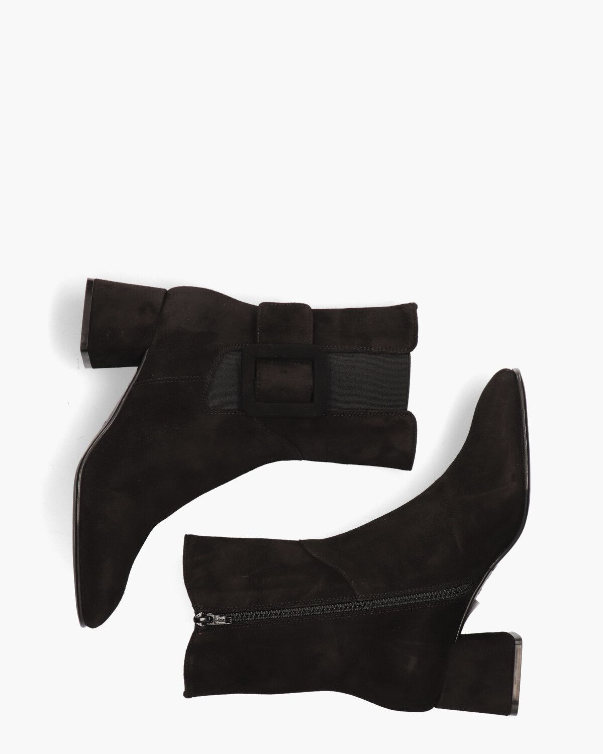 11966 Zwart Dames Enkelboots