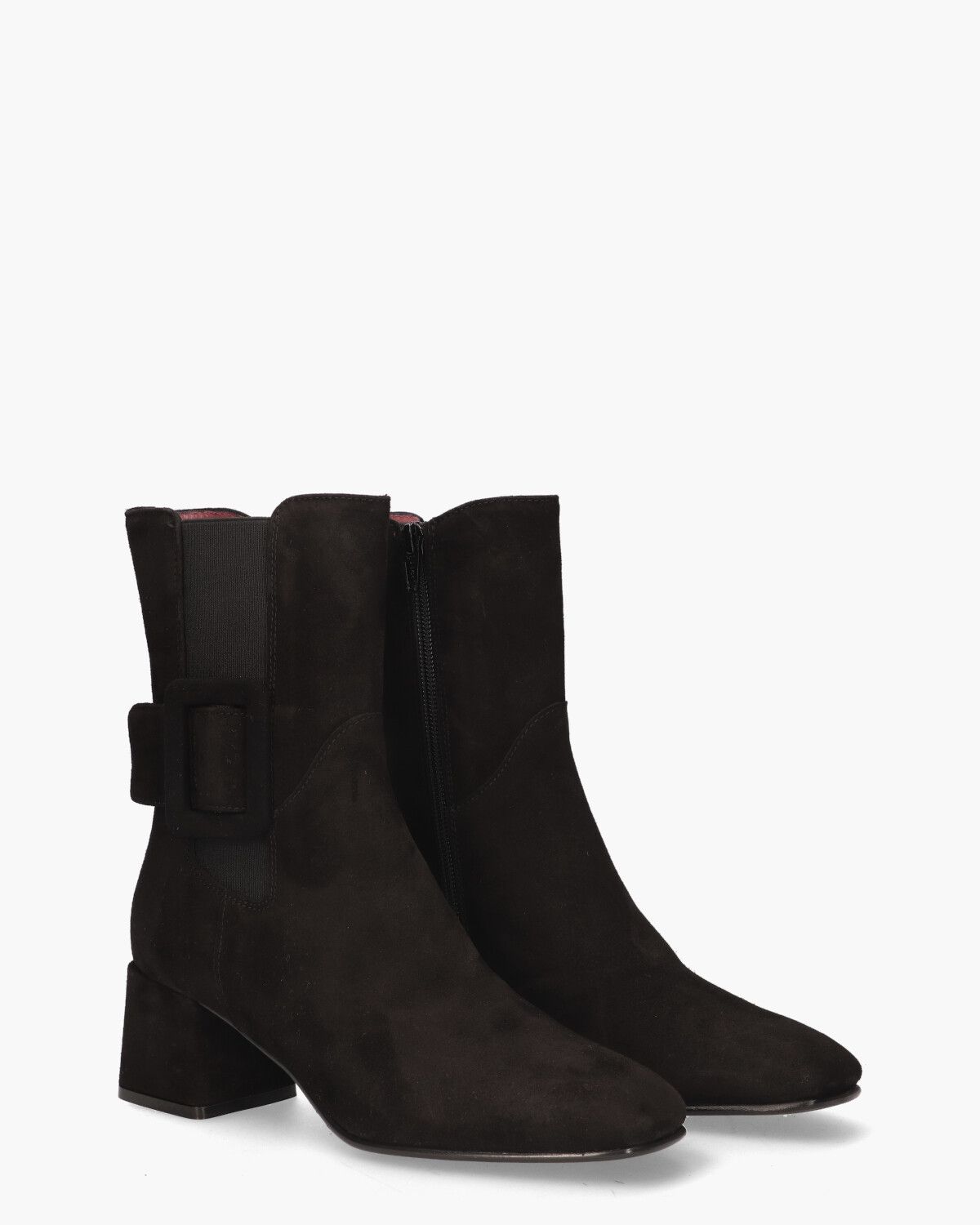 11966 Zwart Dames Enkelboots