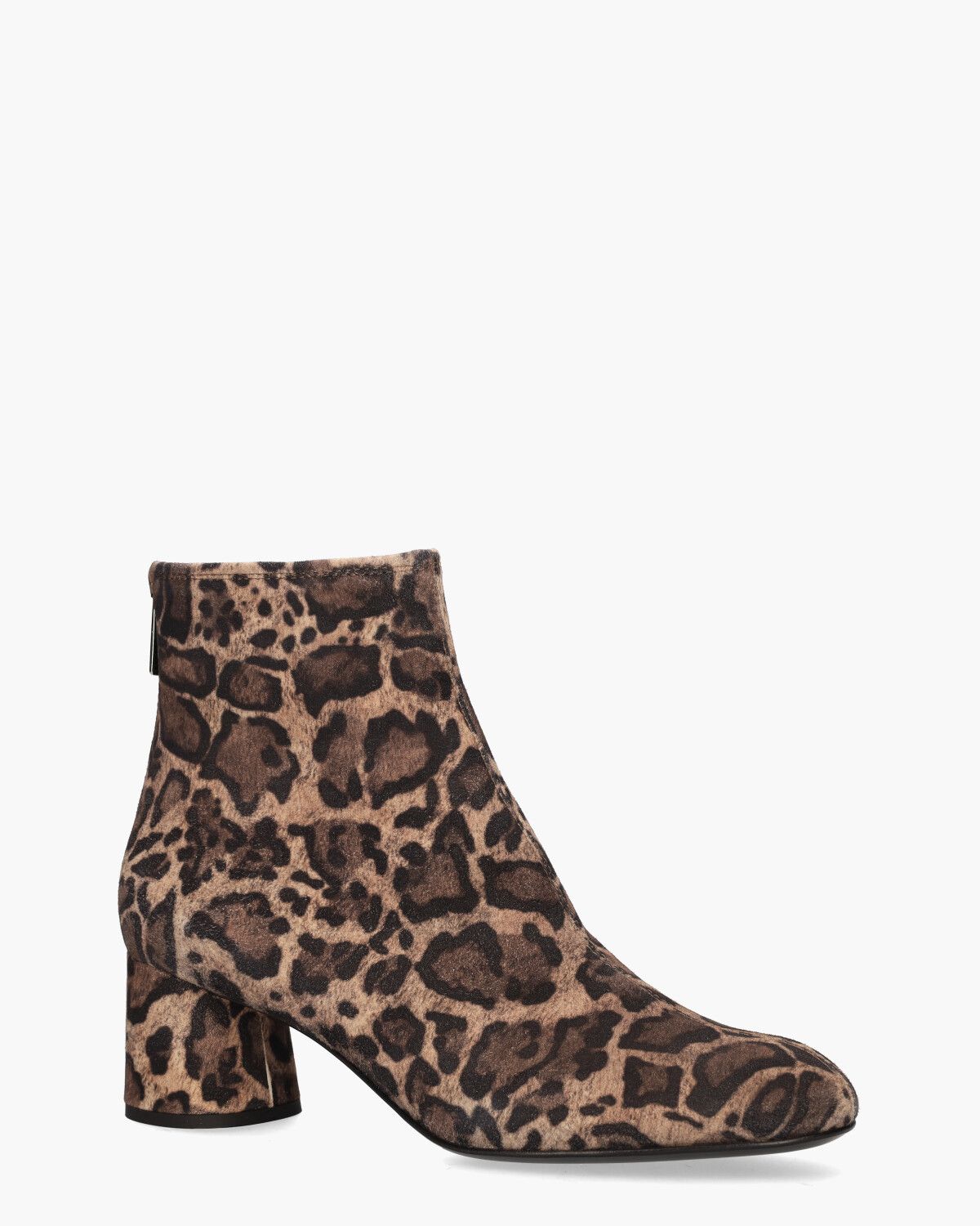 Olga Bruin/Zwart Dames Enkelboots
