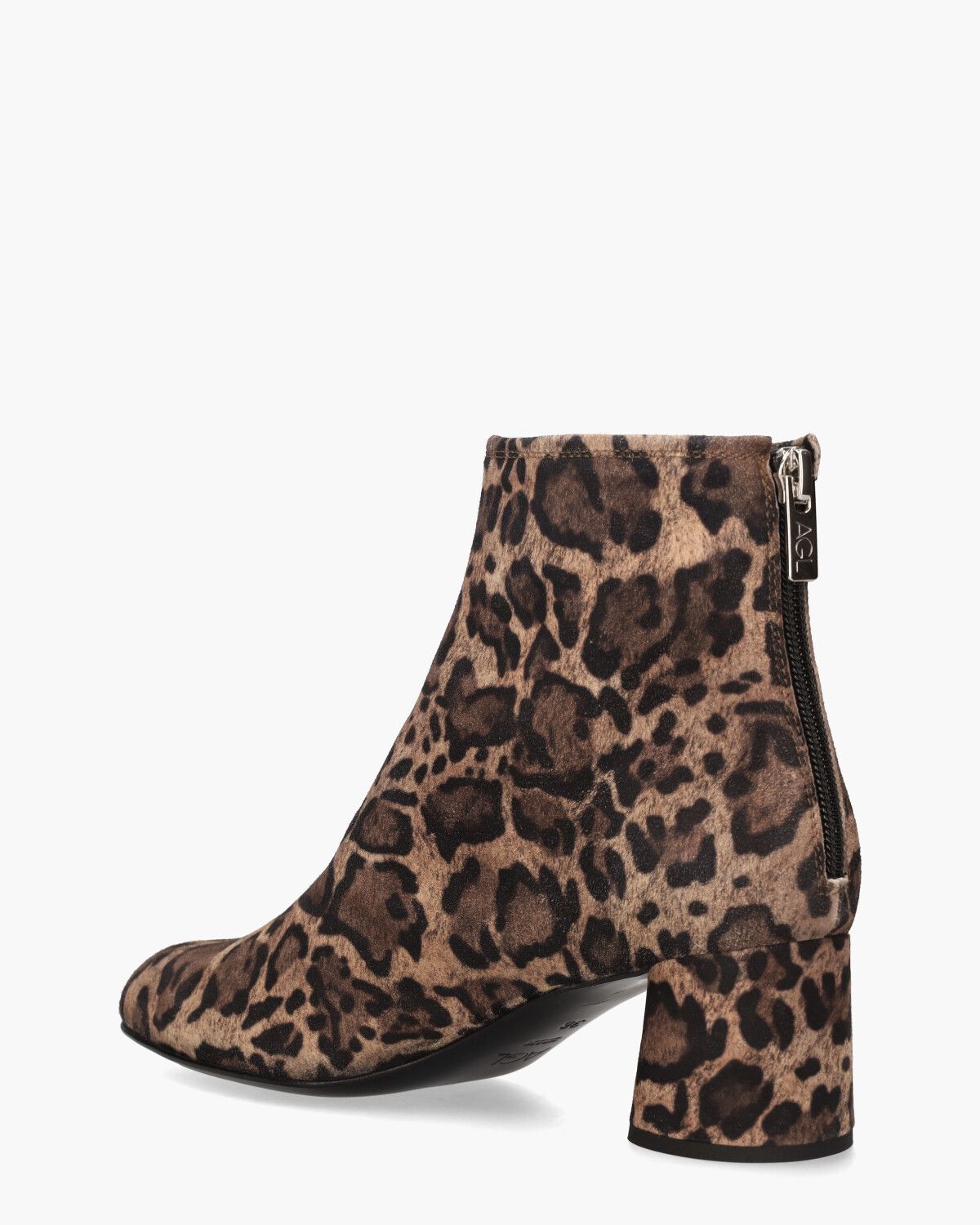 Olga Bruin/Zwart Dames Enkelboots