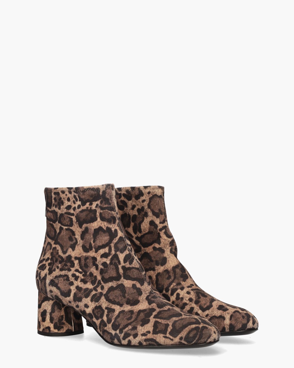 Olga Bruin/Zwart Dames Enkelboots